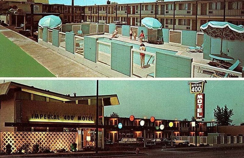 Imperial 400 Motel - Vintage Postcard